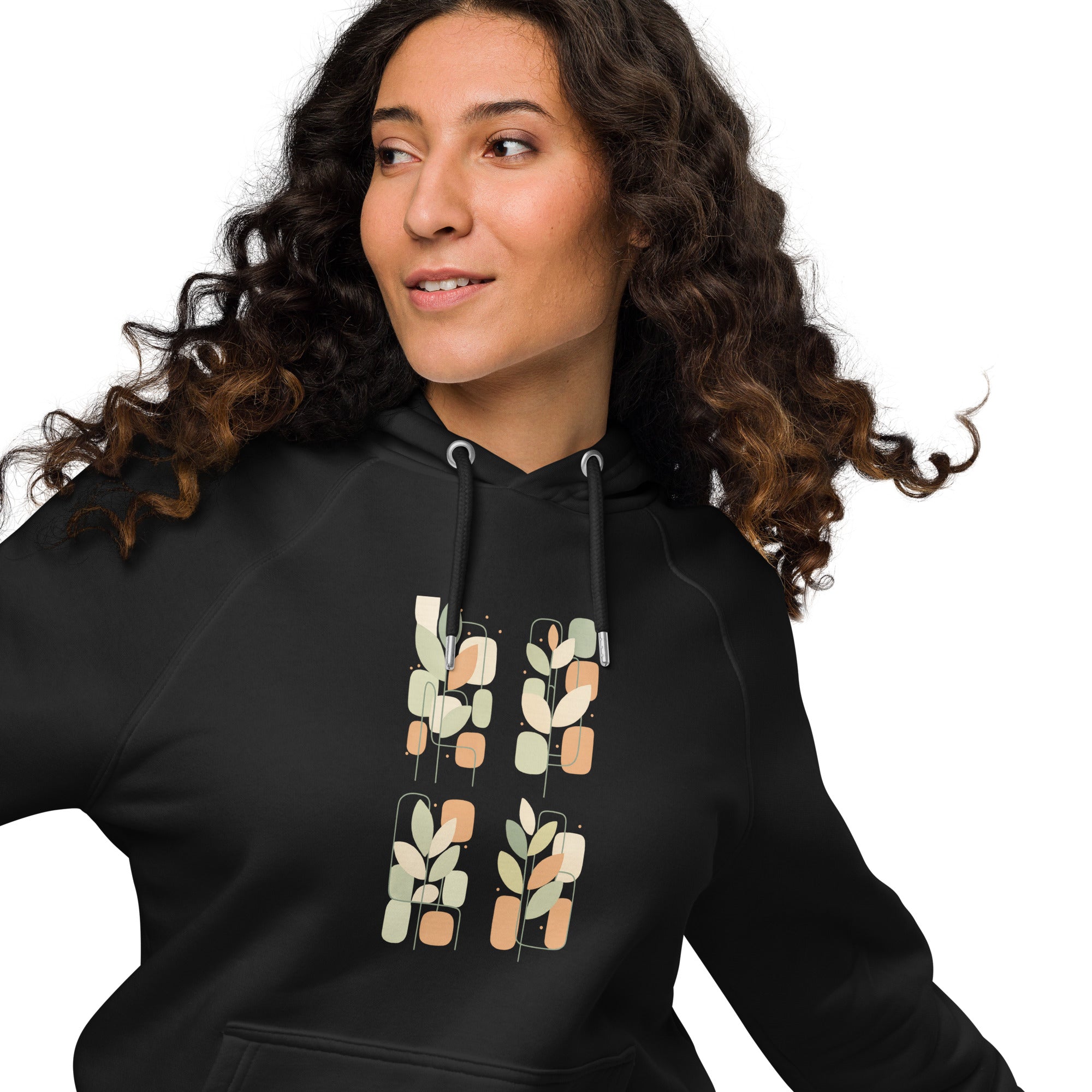 Geometry Reimagined Eco Raglan Hoodie