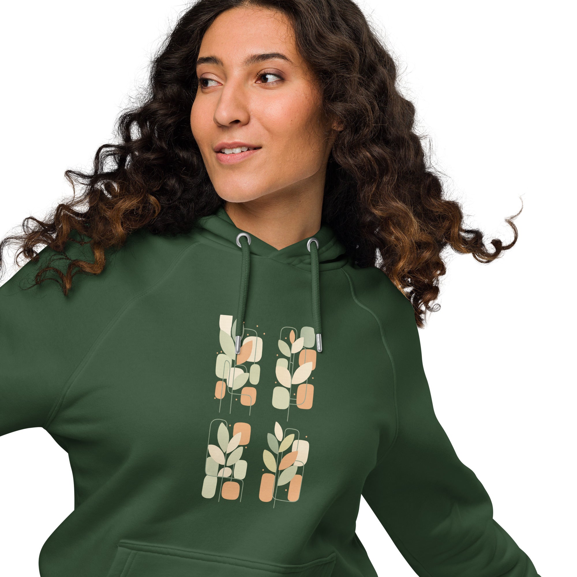 Geometry Reimagined Eco Raglan Hoodie