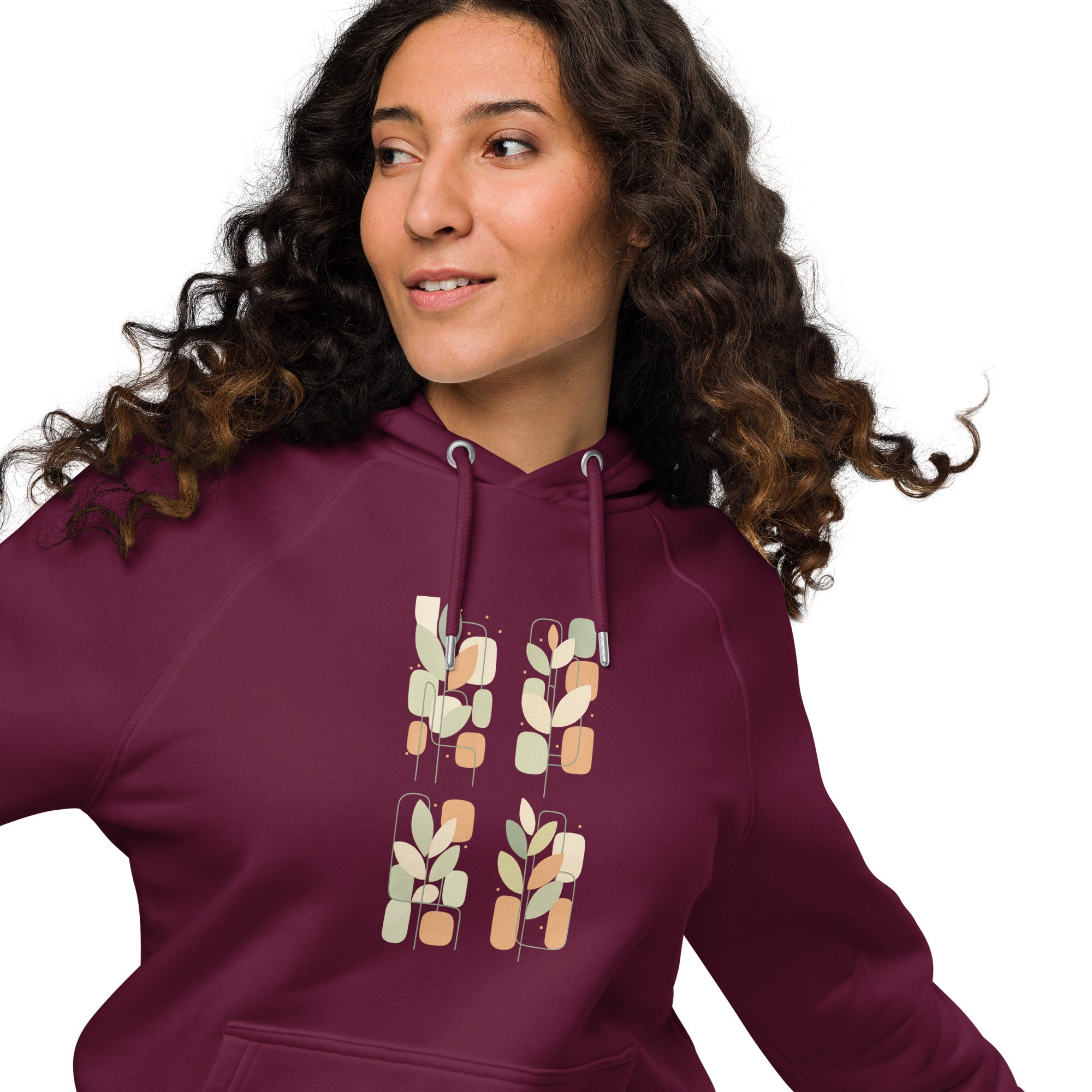Geometry Reimagined Eco Raglan Hoodie